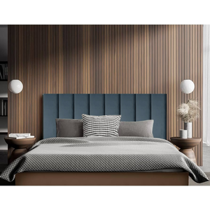 Cabeceira Painel Modular Paris Veludo Queen 160cm 8 Modulos:cinza