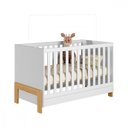 Ver imagem 3 de Quarto Bebê Completo Berço Vira Cama e Comoda Trocador 3 Gavetas Doce Sonho Qmovi