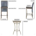 Ver imagem 2 de Mesa Bistro e 2 Banquetas Roma Fendi Corda Náutica 11 Trama Original