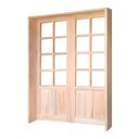 Ver imagem 3 de Porta Balcão Abrir Meia Almofada Reta Madeira Padrão Cedro Bat 14 Cm - 2.15 (a) X 1.20 (l)