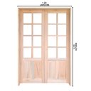 Ver imagem 4 de Porta Balcão Abrir Meia Almofada Reta Madeira Padrão Cedro Bat 14 Cm - 2.15 (a) X 1.20 (l)