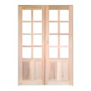 Ver imagem 1 de Porta Balcão Abrir Meia Almofada Reta Madeira Padrão Cedro Bat 14 Cm - 2.15 (a) X 1.20 (l)