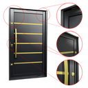 Ver imagem 3 de Porta Pivotante Alumínio Lambril Premium c/Pux.e.Elite Preto Gold 216x120 Brimak