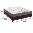 Ver imagem 3 de Cama Box Marrom e Colchão Light Espuma D33 Queen Ortobom