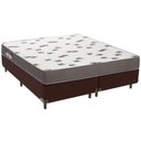 Ver imagem 1 de Cama Box Marrom e Colchão Light Espuma D33 Queen Ortobom