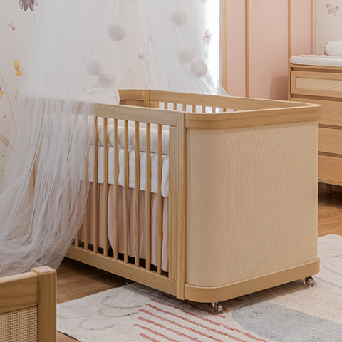 Berço Evolutivo 3 em 1 de Madeira com Palinha Linha Paglia Quater Móveis