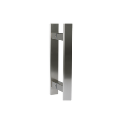 Puxador para Porta Escovado Barra Chata Reto H 30cm - 1