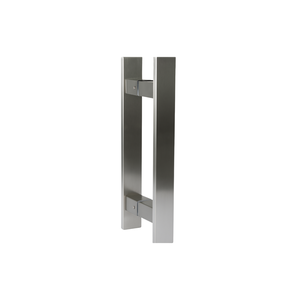 Puxador para Porta Escovado Barra Chata Reto H 30cm