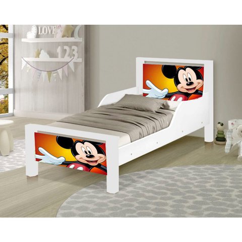 Mini Cama Infantil Adesivada Mickey
