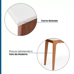 Escrivaninha Madeira Maciça 1 Gaveta Club  - 10
