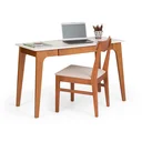 Ver imagem 7 de Escrivaninha Mesa Escritório Madeira Maciça 1 Gaveta Club