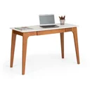 Ver imagem 6 de Escrivaninha Mesa Escritório Madeira Maciça 1 Gaveta Club