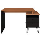Ver imagem 3 de Mesa para Escritório Escrivaninha Home Office Versa A02 Freijó Preto - Lyam Decor