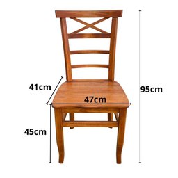 Mesa de Jantar Madeira Maciça 200 X 90 com 08 Cadeiras Abc Sudeste Rústico - 8