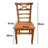 Mesa de Jantar Madeira Maciça 200 X 90 com 08 Cadeiras Abc Sudeste Rústico - 8