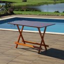 Ver imagem 4 de Conjunto Dobrável 120 X 70 com 4 Cadeiras Cor Mel Móveis Britz