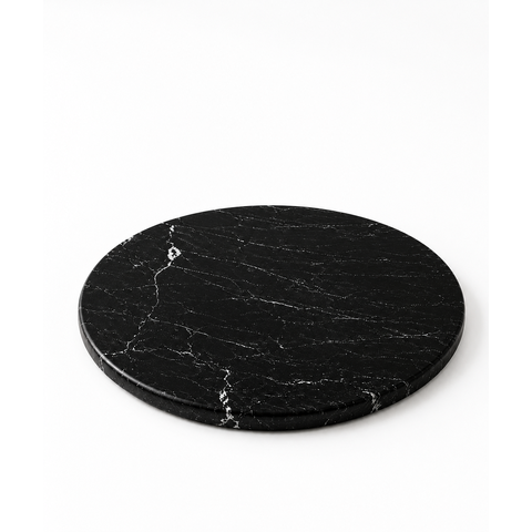 Bandeja Decorativa Pedra Natural Via Láctea para Servir 30x30cm