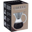Ver imagem 2 de KANNE CAFETEIRA COM FILTRO 14x10x16cm 400ml BOROSILICATO TRANSP