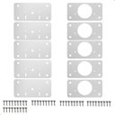 Ver imagem 1 de Kit 10 Placas para Reparo de Porta Dobradiça Armário Mdf Rtg