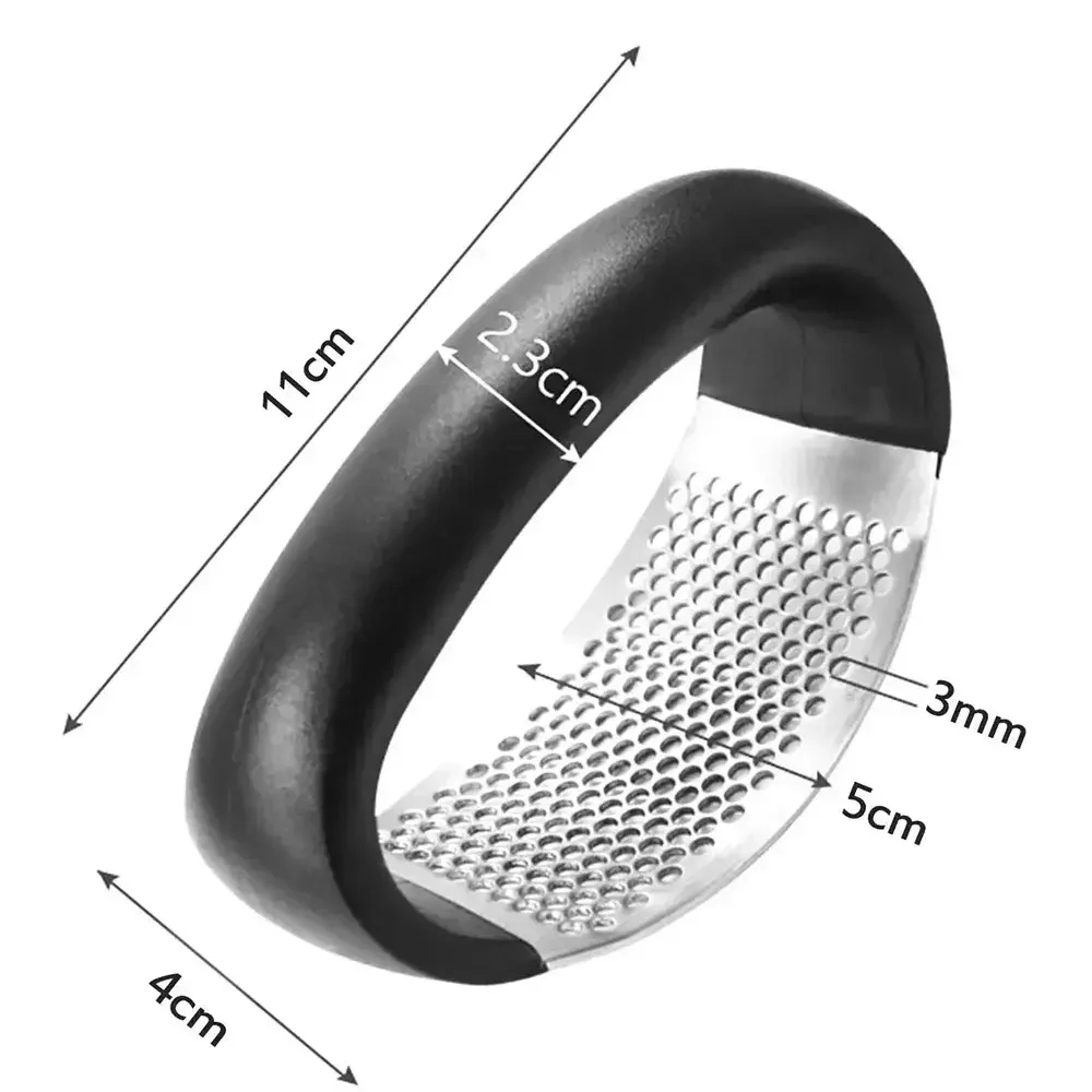 Ver imagem 1 de Picador de Alho Walfos Aço Inoxidável Manual Elashopp Preto
