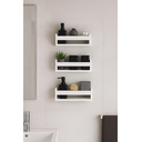 Ver imagem 1 de Kit 2 Prateleiras Nicho para Banheiro Cosméticos 30 Cm