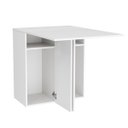 Ver imagem 3 de Conjunto de Mesa Balcão Dobrável com 2 Banquetas Branco