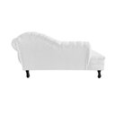 Ver imagem 6 de Recamier Decorativo Divã Amsterdã 147cm Lado Esquerdo Couro Branco