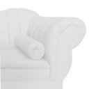 Ver mais imagens de Recamier Decorativo Divã Amsterdã 147cm Lado Esquerdo Couro Branco