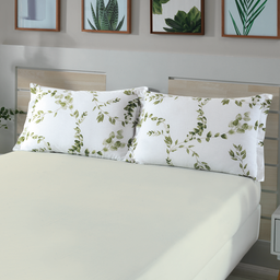Jogo de Cama Solteiro Âmbar Estampa Digital Jardino C/ 2 Pcs 150 Fios Döhler - 1