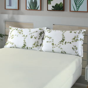 Jogo de Cama Solteiro Âmbar Estampa Digital Jardino C/ 2 Pcs 150 Fios Döhler