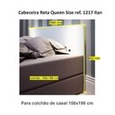 Ver imagem 3 de Cabeceira Reta para Box Casal Queen 1217 Carvalho Claro