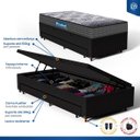 Ver imagem 6 de Cama Box Baú com Colchão de Espuma D60 Double Face Guarda Costas Comfort Force Probel + Auxiliar