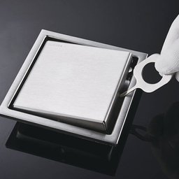 Ralo Invisível Tampa Oculta Aço Inox 304 Anti Odor 10x10cm - 8