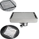 Ver imagem 2 de Ralo Invisível Tampa Oculta Aço Inox 304 Anti Odor 10x10cm