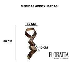 Decoração Escultura de Parede Abstrata Aço Cobre Exclusiva no Brasil P/ Casa Quarto Escritório - 2
