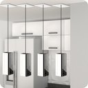 Ver imagem 4 de 4 Pendentes Industrial Inox Quadrado Moderno Luminária Elg
