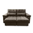 Ver imagem 5 de Sofá Retrátil/reclinável Verona 2,00m Suede Velut Tabaco C/ Molas no Assento - King House