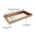 Ver imagem 3 de Bandeja Decorativa Treliça de Madeira com Espelho 46 X 27 Utensilios do Chef
