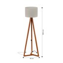 Ver imagem 2 de Abajur de Chão Tripé com Cúpula Nero Off White Nature