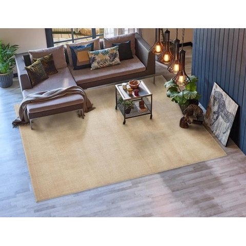 Tapete Realce Liso 12mm Alto 250x300 Cm Creme Marfim