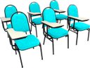 Ver imagem 1 de Kit com 6 Cadeiras para Auditórios Linha Hotel Verde