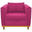 Ver imagem 4 de Kit Sofá 2 Lugares e 2 Poltronas Europa Suede Pink AM Decor