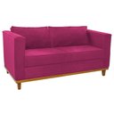 Ver imagem 5 de Kit Sofá 2 Lugares e 2 Poltronas Europa Suede Pink AM Decor