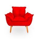 Ver imagem 1 de Poltrona Opala para Sala Confortável e Reforçada Suede