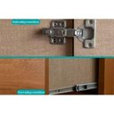 Ver imagem 4 de Guarda Roupa 6 Portas 3 Gav Troy 1151 Carraro Noce/Off