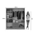 Ver imagem 3 de Guarda Roupa 6 Portas 3 Gav Troy 1151 Carraro Noce/Off