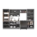 Ver imagem 3 de Armário de Cozinha Modulada Completa Fidelitá Nara 100% MDF 5 Peças 350cm 16 Portas 2 Gavetas sem