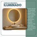 Ver imagem 7 de Espelho Redondo 40cm Touch Led 3000k Iluminação Indireta Reduna