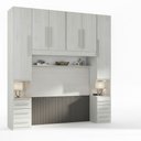 Ver imagem 3 de Guarda-Roupa de Casal com Espaço para Cama Box King Size 1220SK Carvalho
