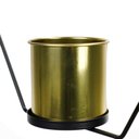 Ver imagem 4 de Vaso Decorativo Metal para Pendurar Dourado e Preto 29x33cm - D’Rossi